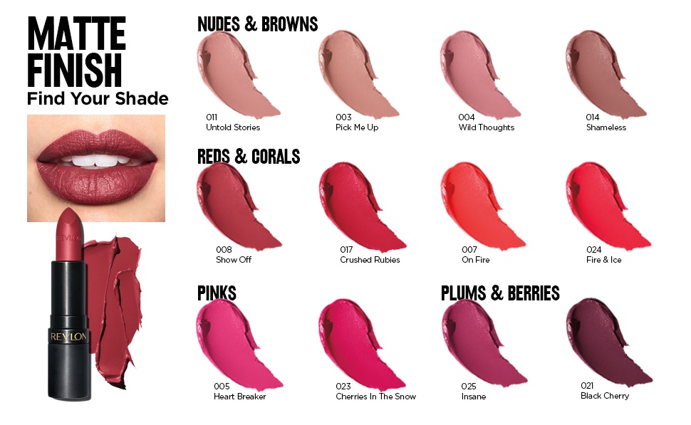 Buy Revlon Super Lustrous Luscious Mattes Lipstick In Showoff Online At Chemist Warehouse® 